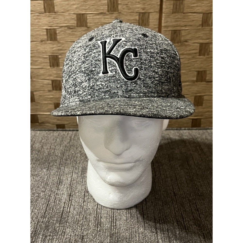 New Era 59fifty Fitted Hat Cap Kansas City Royals MLB Sz 7.25 #30 Very Good Cond